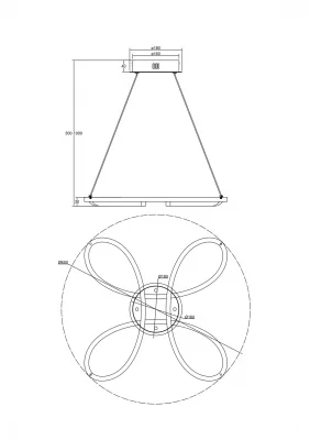 Подвесной светильник Джамбо 67X100 CM 3