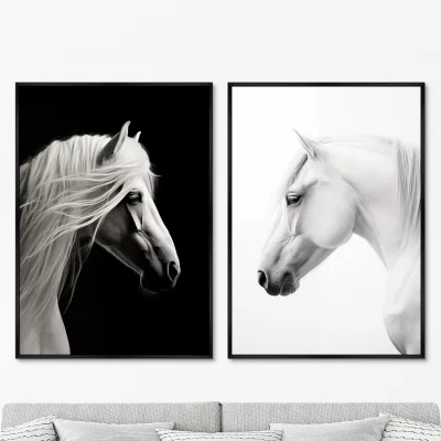 Набор из двух постеров на холсте Grace of the horses 75X105 / 75X105 CM 8