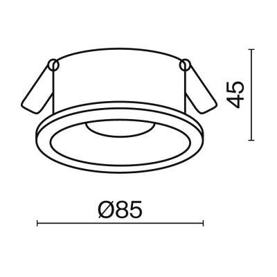 Встраиваемый светильник Зум 8.5X8.5X4.5 CM 3