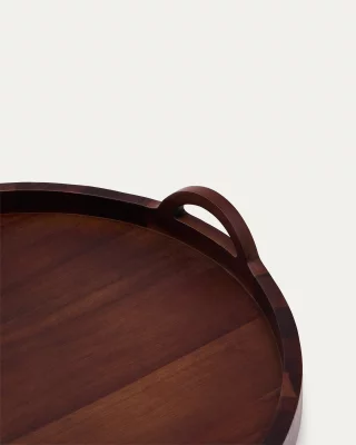Поднос Zoa из древесины акации в темном исполнении FSC 100% 50X50X8.3 CM 5