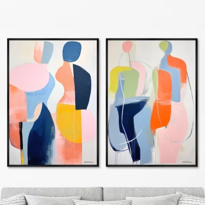 Набор из двух постеров на холсте In the flow 75X105 / 75X105 CM 8