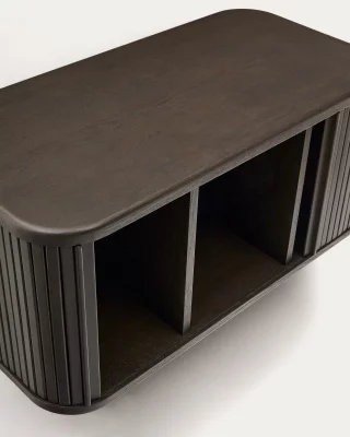 Тумба для ванной Mailen из шпона ясеня в тёмной отделке 90X45 CM 4