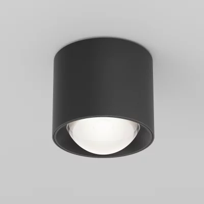 Потолочный светильник Lens черный круглый 11