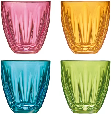 Набор из четырёх разноцветных бокалов Lily 250 ml 4
