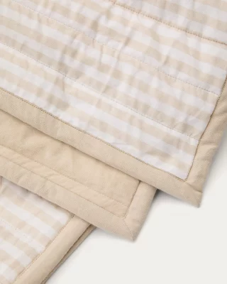 Бежевое покрывало Sini из 100% органического хлопка для кровати 90 см 180X240X1 CM 4