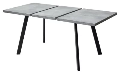 Раскладной обеденный стол BRICK M 120 Бетон Портленд / Чёрный 120X85X75 CM 5