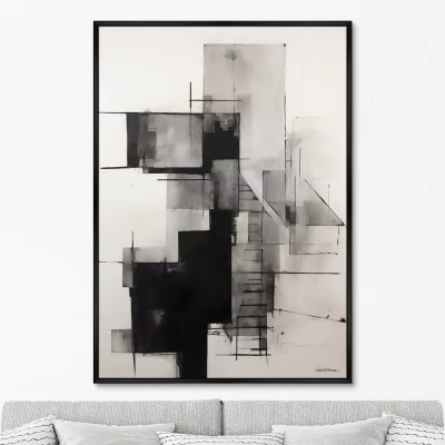 Постер на холсте In bianco e nero 75X105 CM 6