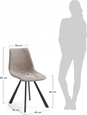 Стул Andi 46X60X83 CM бежевый 5