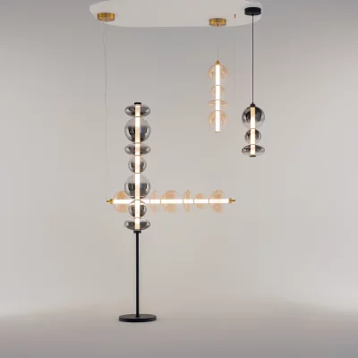 Подвесной светодиодный светильник Футуро 200X200X3710 CM 4