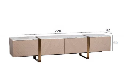 Тумба под телевизор Garda Decor 42X220X50 CM 7