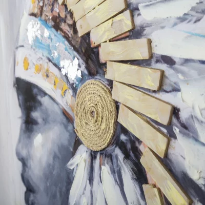 Фактурная картина North American Indian 120X80 CM 3