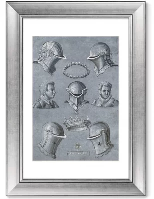 Диптих Blad met helmen 51X71 / 51X71 CM 3