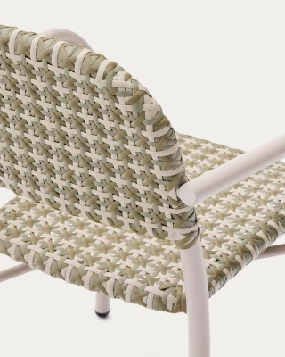 Штабелируемый стул Tuccia из алюминия и синтетического ротанга 60X57X84 CM 5