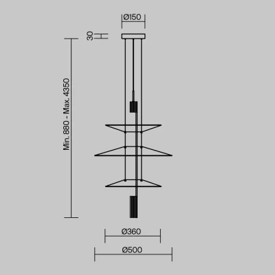Подвесной светильник Моно 500X4350 CM 8