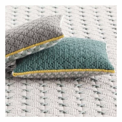 Декоративная подушка Cushion 50X50 CM серо-зелёная 5