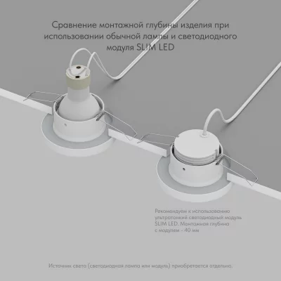 Встраиваемый влагозащищенный светильник Enkel 8X8X8 CM 5