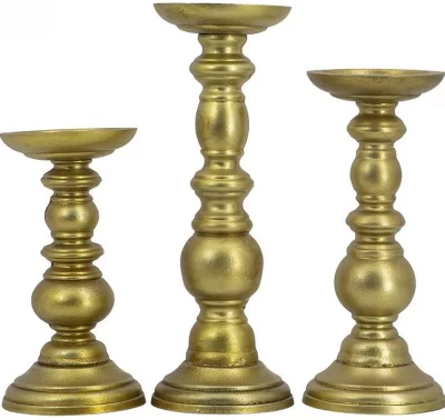 Набор из трёх подсвечников Lopo 11X11X30 / 11X11X24 / 11X11X20 CM 3