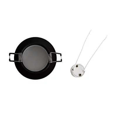 Потолочный встраиваемый точечный светильник черный Bis 8X8X3,4 CM 5