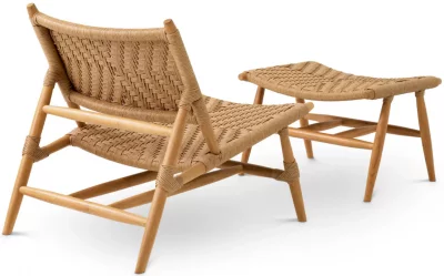 Садовое кресло с оттоманкой Laroc 68X75X79 / 68X45X44 CM 5