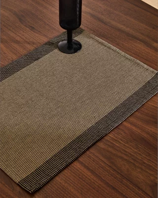 Набор из 2 черных хлопковых скатертей Briven 35X50 CM 3
