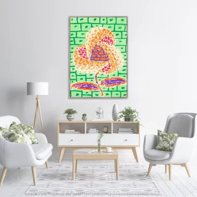 Постер на холсте Floral art nouveau artwork 75X105 CM 3