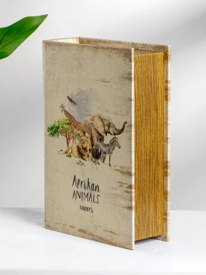 Шкатулка в виде книги Animals 19X7X27 CM 3