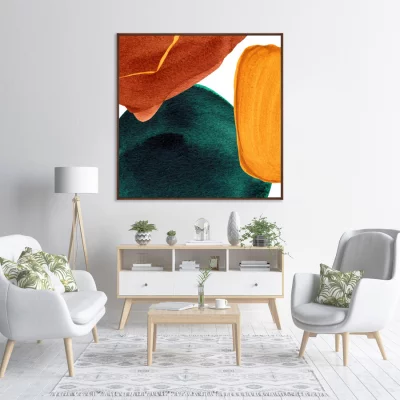 Постер на холсте Forms and colors 105X105 CM 3