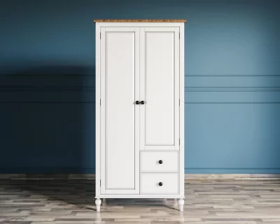 Шкаф двухстворчатый Одри с двумя ящиками 80X55X170 CM 5