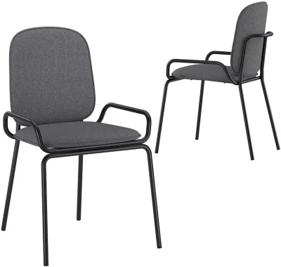 Стул Ror double frame 50X56X82 CM серый 6