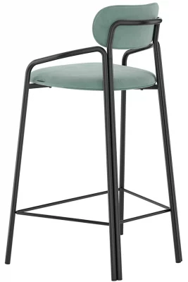 Стул полубарный Ror 60X51X88 CM светло-бирюзовый 3