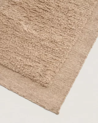 Бежевый шерстяной ковер-дорожка Marely 200X80 CM 3