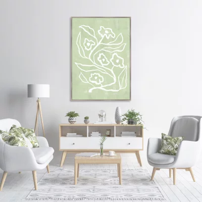 Репродукция на холсте Branches in color No2 75X105 CM 3
