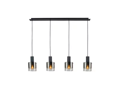 Люстра Venize 4L черный/дымчатый 120X15X26 CM 10