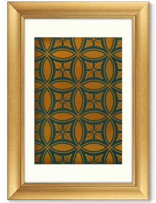 Диптих Vintage Japanese pattern 51X71 / 51X71 CM 3