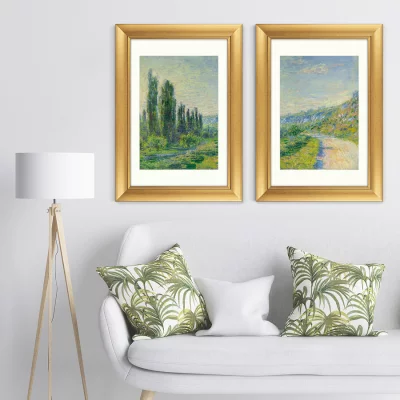 Диптих La route de Vétheuil 51X71 / 51X71 CM 5