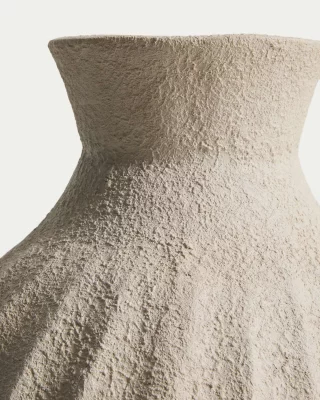Бежовая ваза из папье-маше Arquena 42X42X67 CM 4