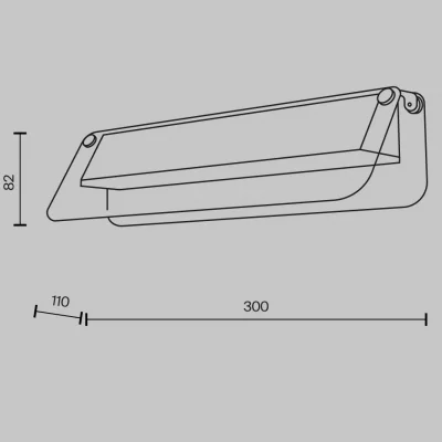 Настенный светильник Flat 30X11X8 CM 5