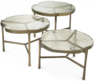 Набор из трёх столиков Baldovini 62X62X37 / 64X64X44 / 62X62X52 CM 4