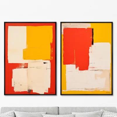 Набор из двух постеров на холсте The color fields 75X105 / 75X105 CM 8