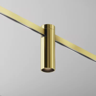Трековый светильник Focus Led латунь 35мм 4