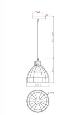 Подвесной светильник FR5335PL-01B 30X146 CM 3