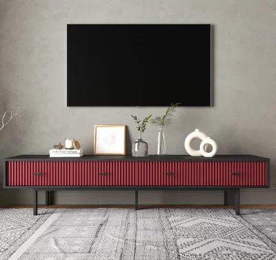 Тумба под TV Emerson 190X45X40 CM Red 4