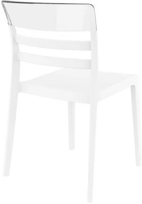 Стул пластиковый Moon 52X57X83 CM белый 3