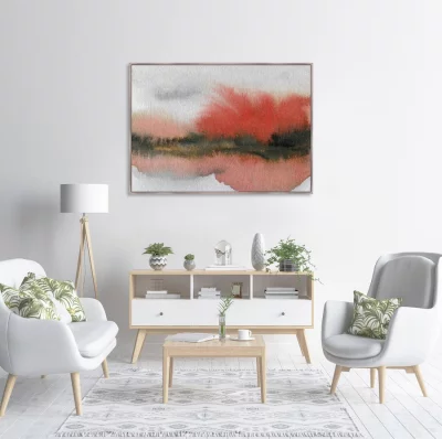 Постер Autumn colors in the reflection of the lake 105X75 CM 3