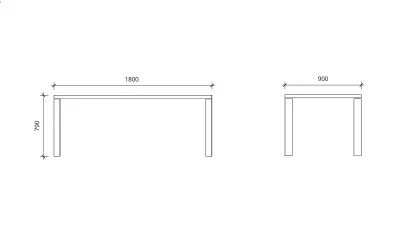 Стол обеденный Рут 180X90X79 CM 7