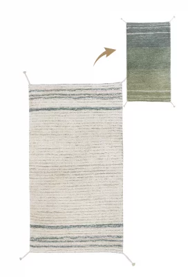 Двусторонний хлопковый коврик Twin Vintage 80X140 CM 9