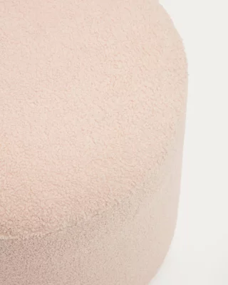 Пуф Kaeli со съемным чехлом, розовый букле 43X43X46 CM 4