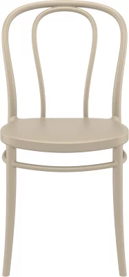 Стул пластиковый Victor 42X55X58 CM бежевый 4