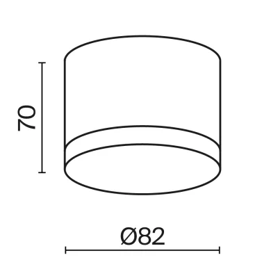 Потолочный накладной светильник Паулина 8X8X7 CM 5