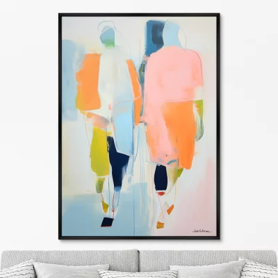 Постер на холсте Passers-by 75X105 CM 6